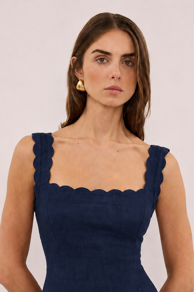 Tessa Dress in Midnight Blue - Pre Order