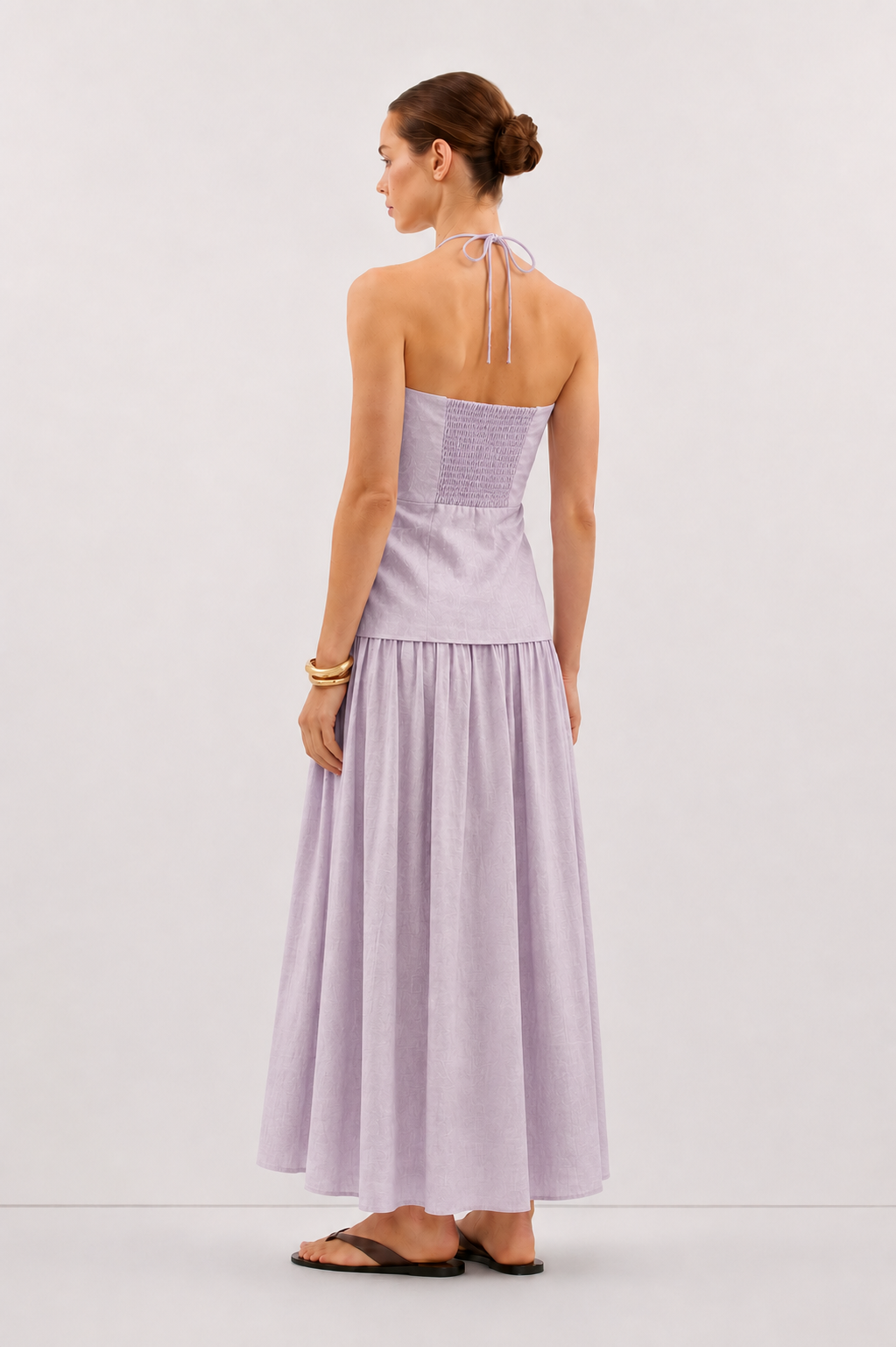 Alaia Linen Dress in Dusty Lilac - Pre order