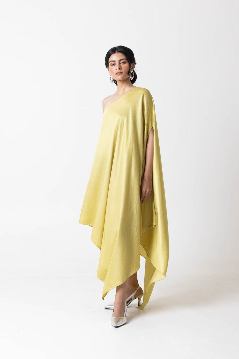 Green Asymmetric Dress