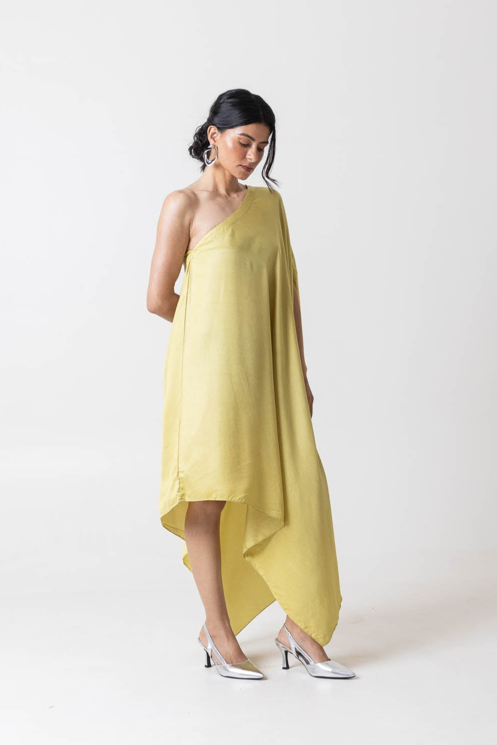 Green Asymmetric Dress