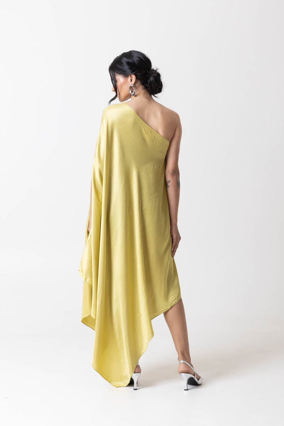 Green Asymmetric Dress