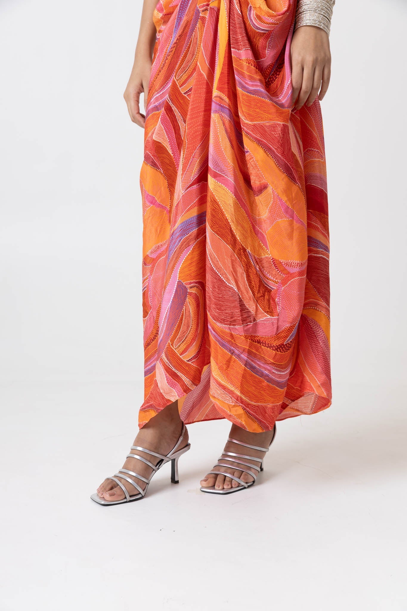 Raena Waistcoat and Drape Skirt Set