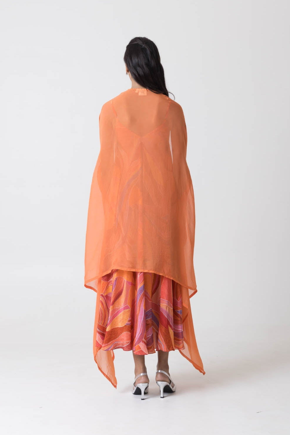 Citrus Dress and Cape Jacket Set