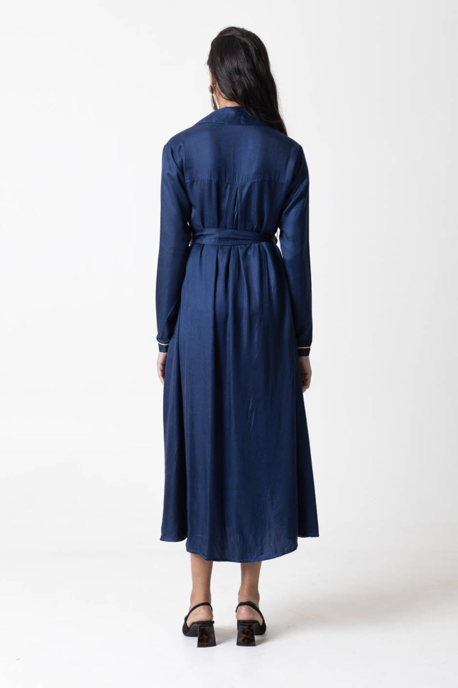 Classic Blue Shirt Dress