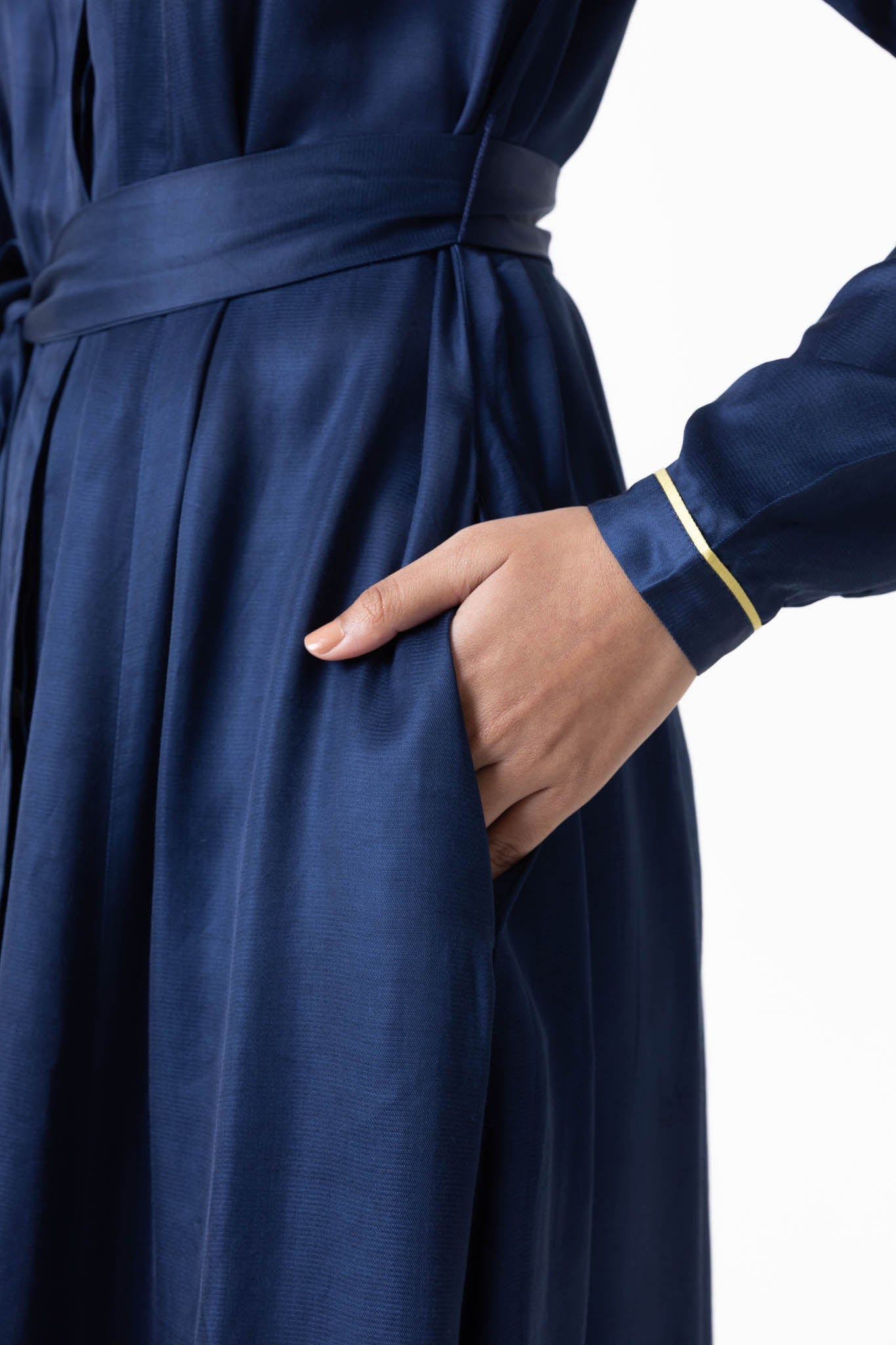 Classic Blue Shirt Dress