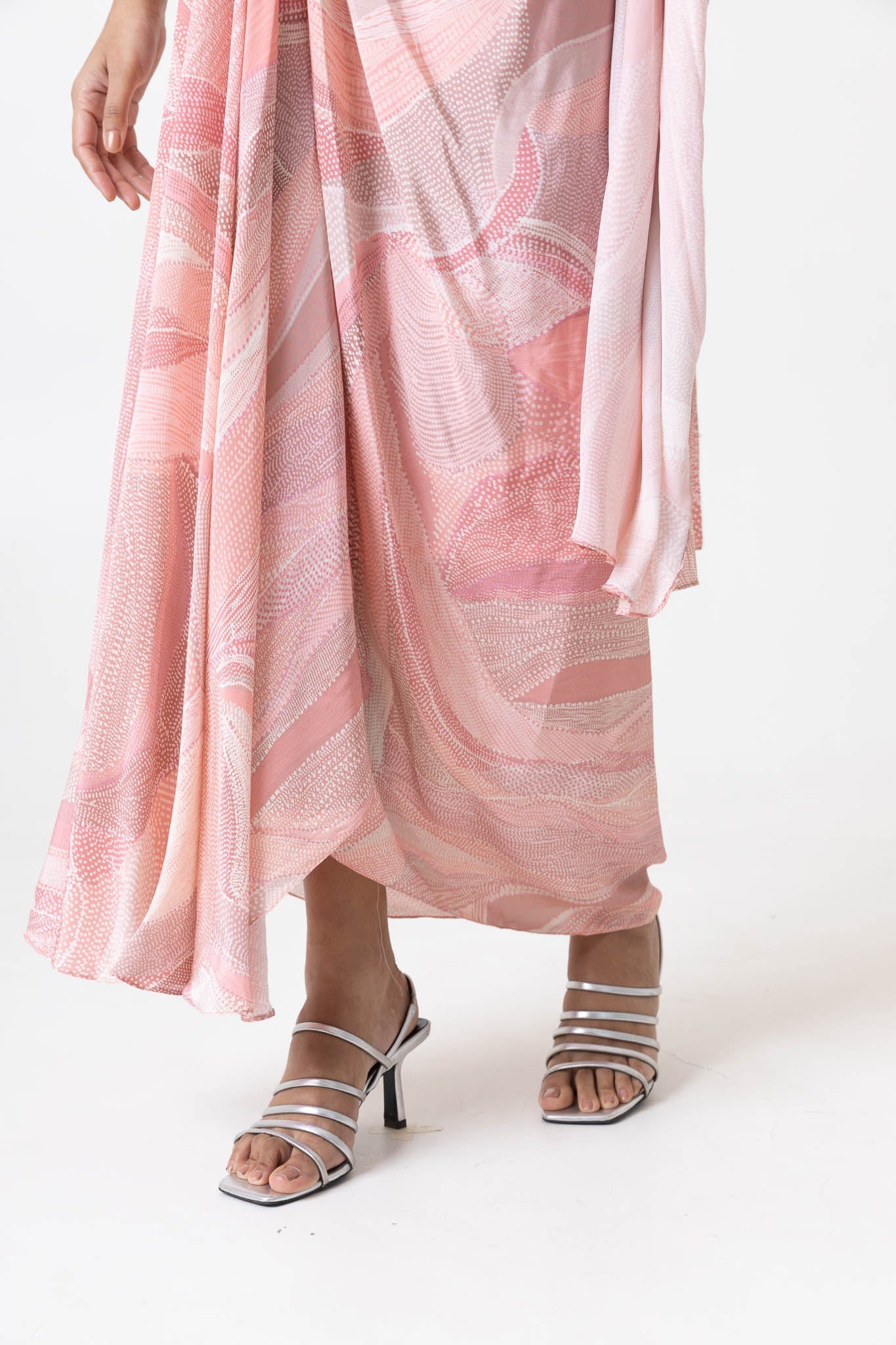 Kaya Drape Skirt and Blouse Set