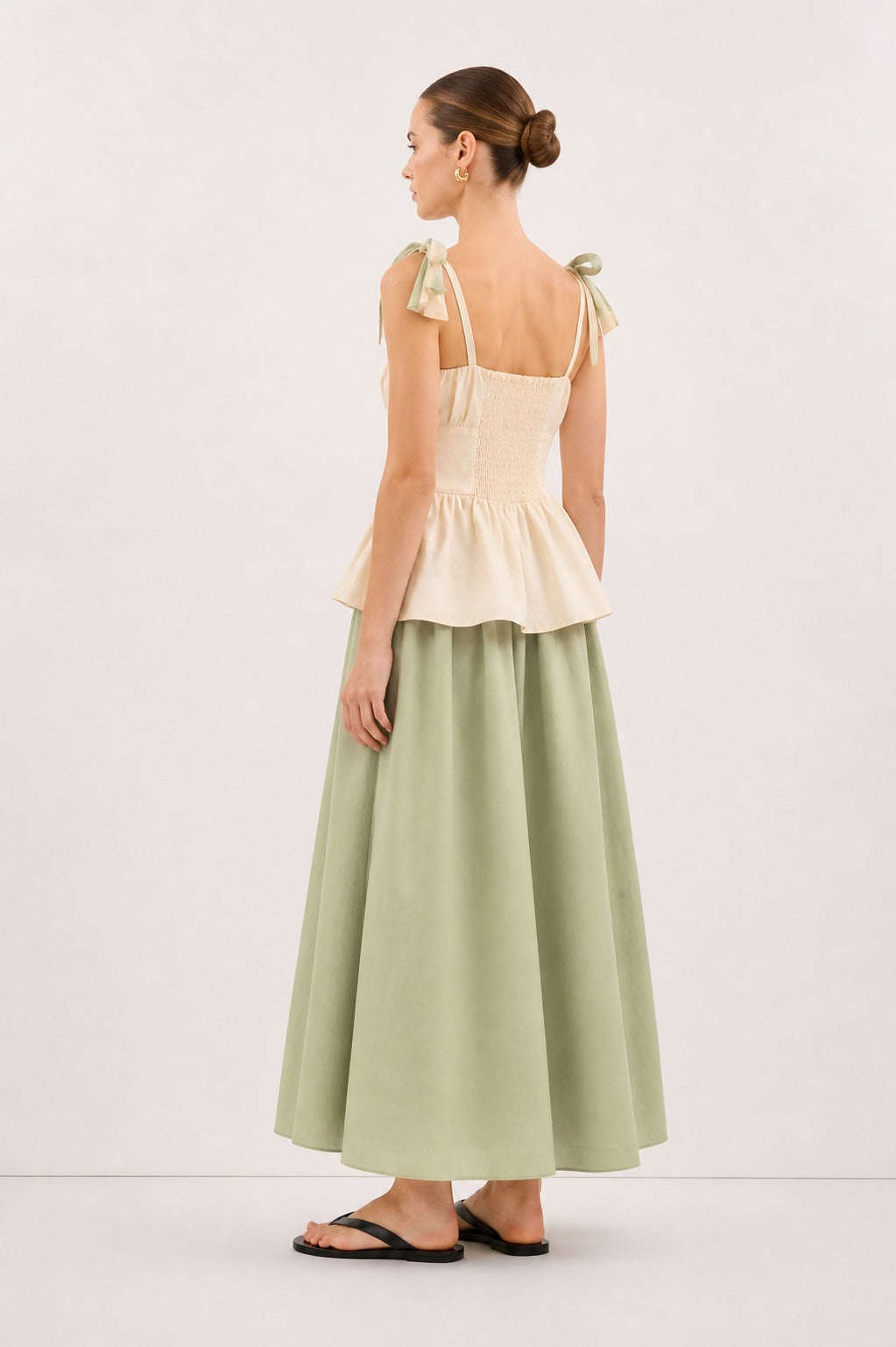 Peplum Midi Dress