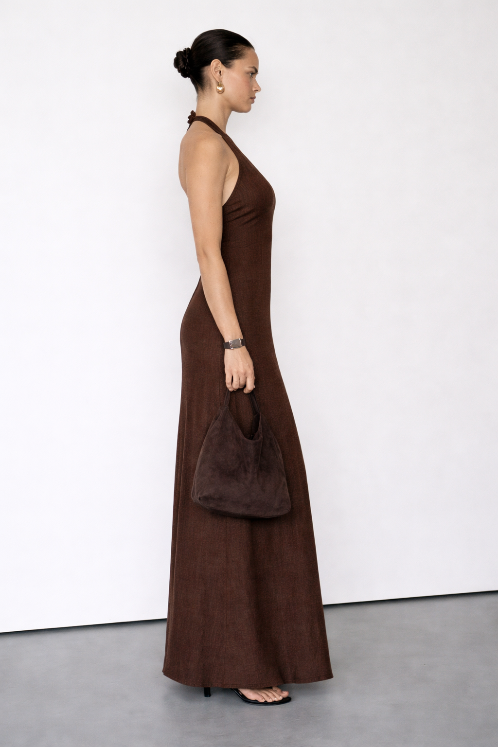 Serra Cocoa Linen Dress