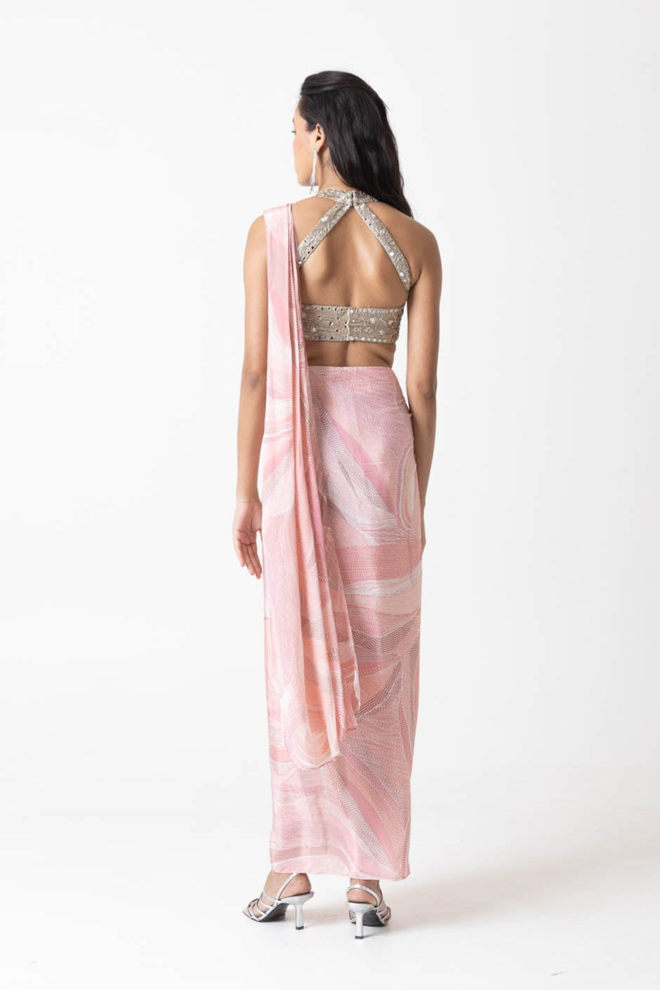 Kaya Drape Skirt and Blouse Set