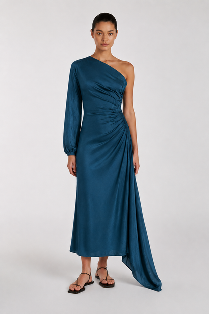 Asymmetric One Shoulder Dress